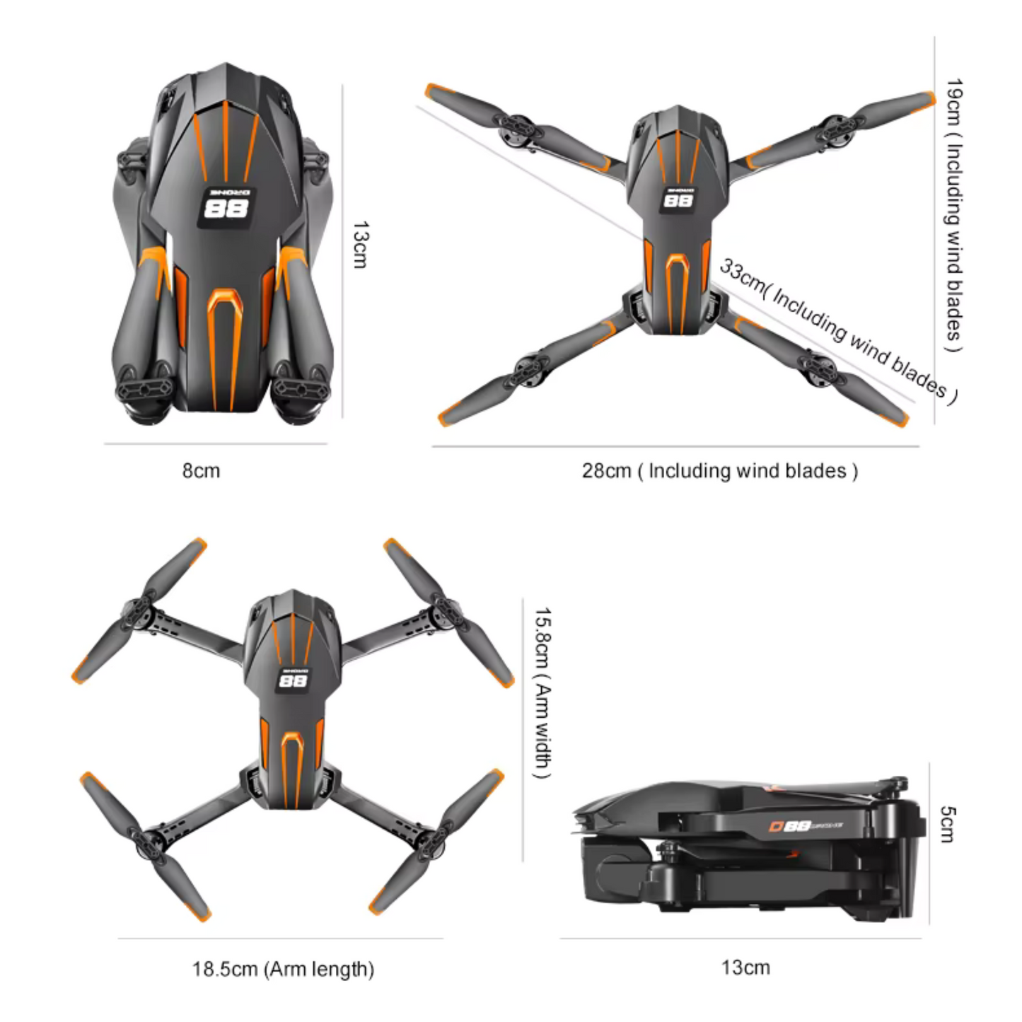 Nord-drone D88 5G Pro