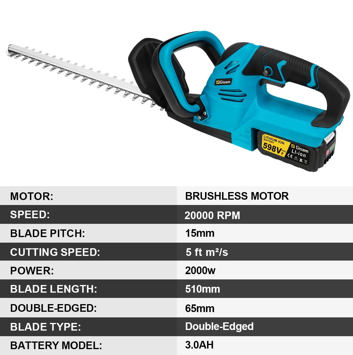 Nordtools Elektrisk Häcktrimmer